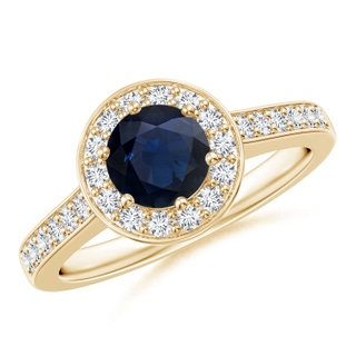 Round A Blue Sapphire
