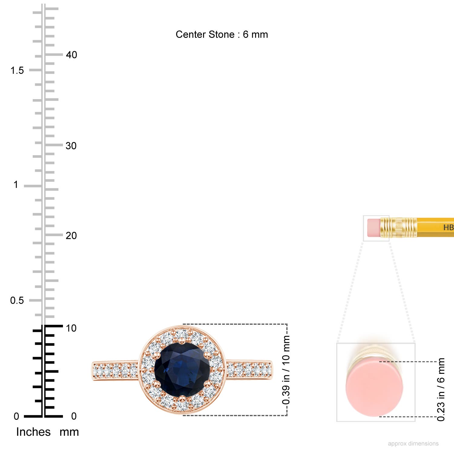 A - Blue Sapphire / 1.36 CT / 14 KT Rose Gold