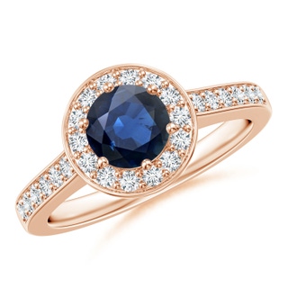 Round AA Blue Sapphire