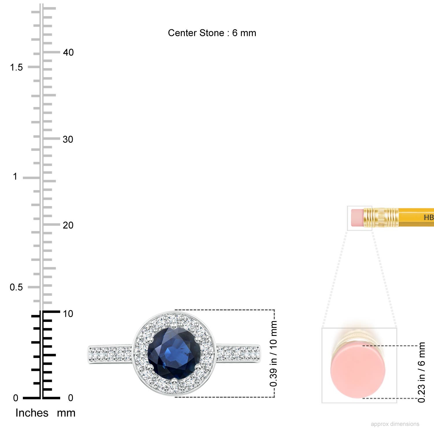 AA - Blue Sapphire / 1.36 CT / 14 KT White Gold