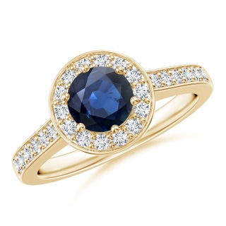 Round AA Blue Sapphire