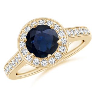 Round A Blue Sapphire