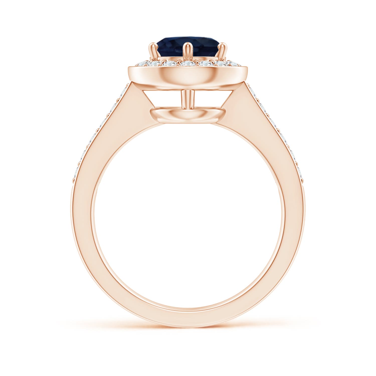 A - Blue Sapphire / 1.99 CT / 14 KT Rose Gold