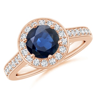Round AA Blue Sapphire