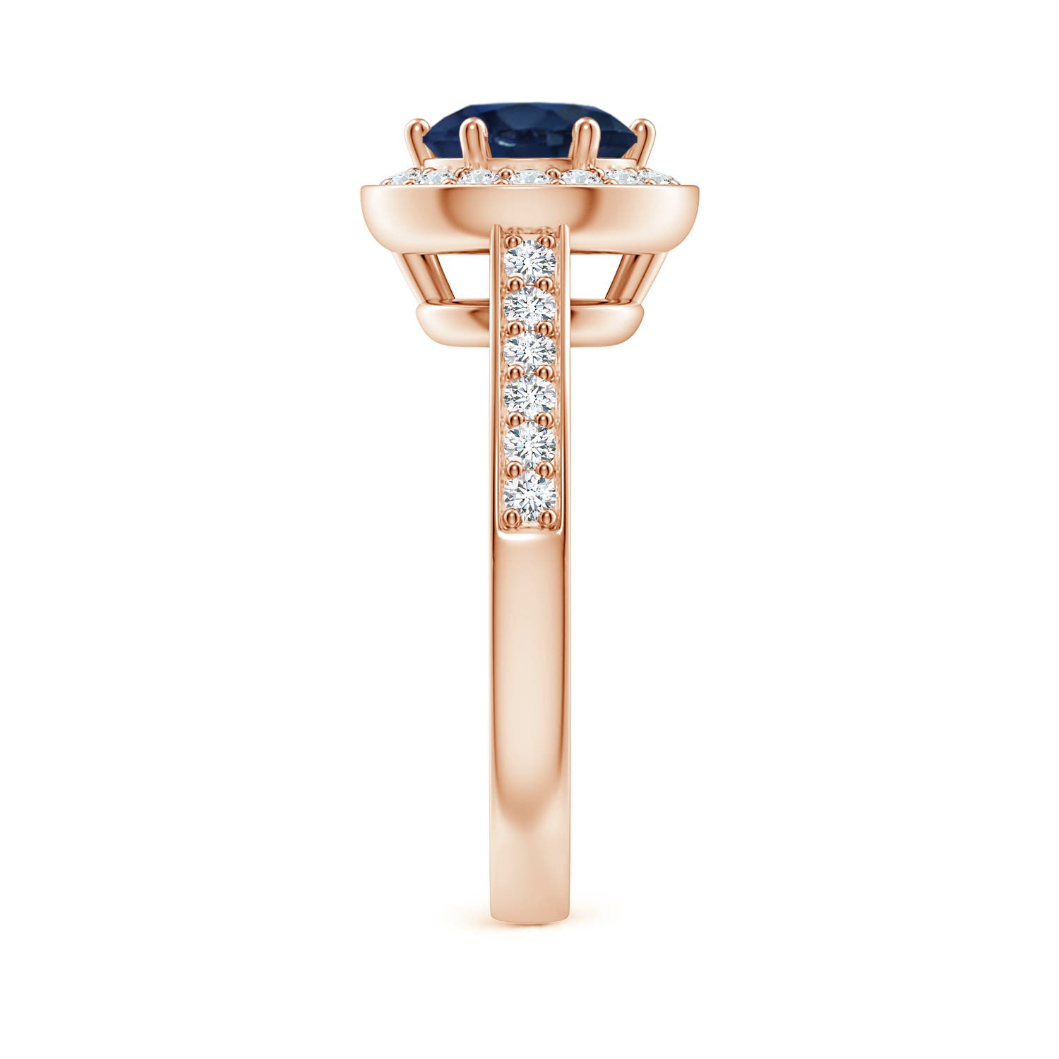 AA - Blue Sapphire / 1.99 CT / 14 KT Rose Gold