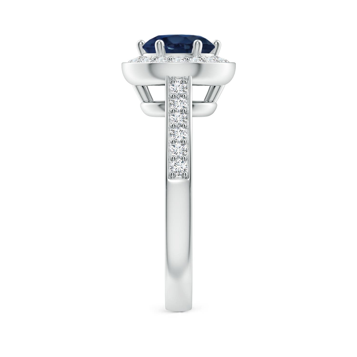 AA - Blue Sapphire / 1.99 CT / 14 KT White Gold