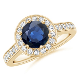 Round AA Blue Sapphire