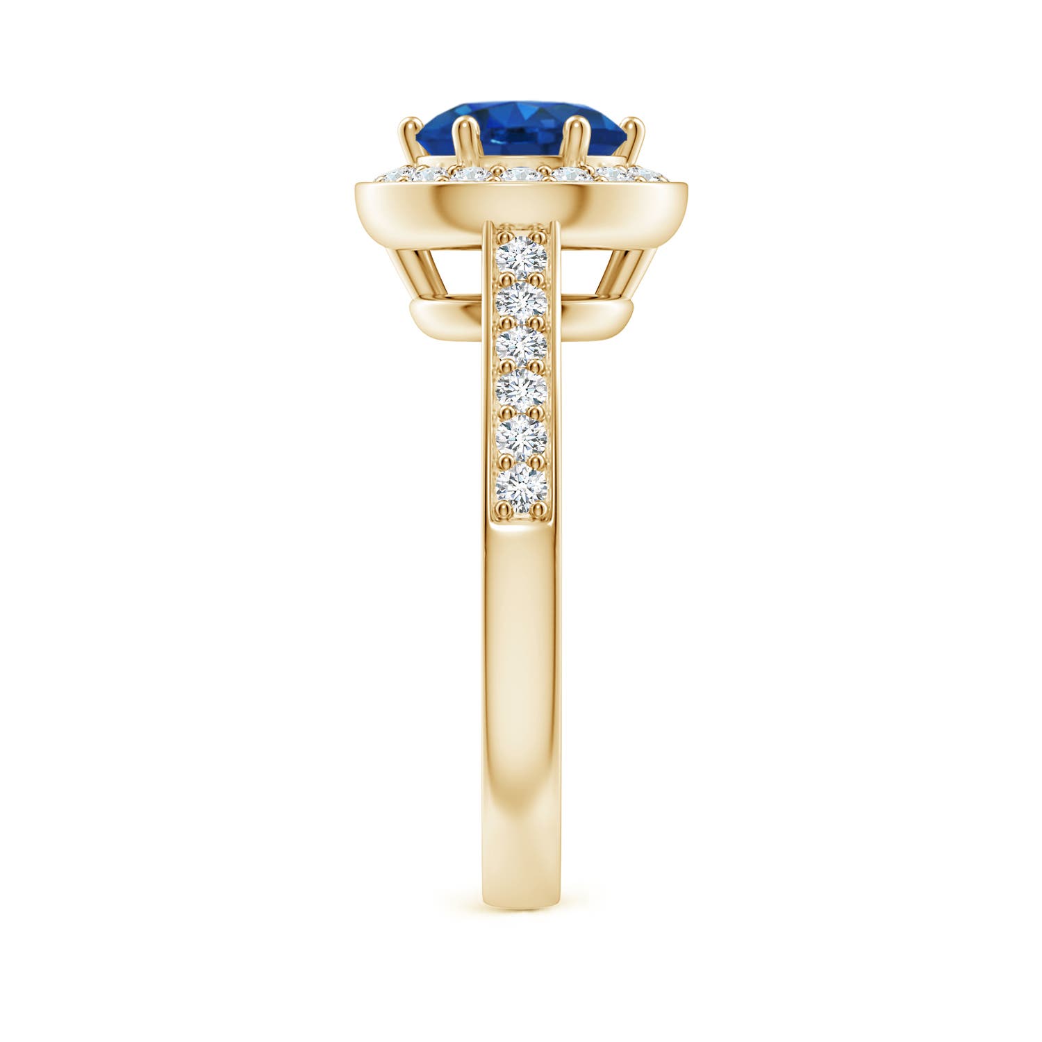 AAA - Blue Sapphire / 1.99 CT / 14 KT Yellow Gold