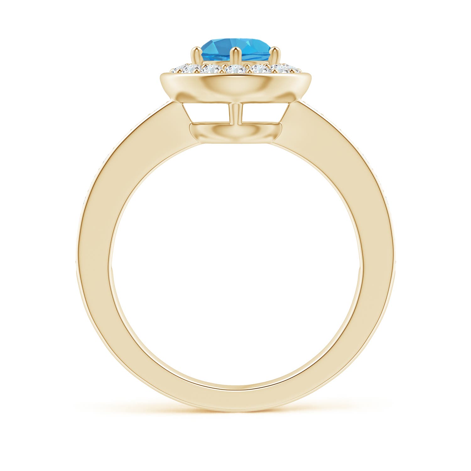 AA - Swiss Blue Topaz / 1.31 CT / 14 KT Yellow Gold