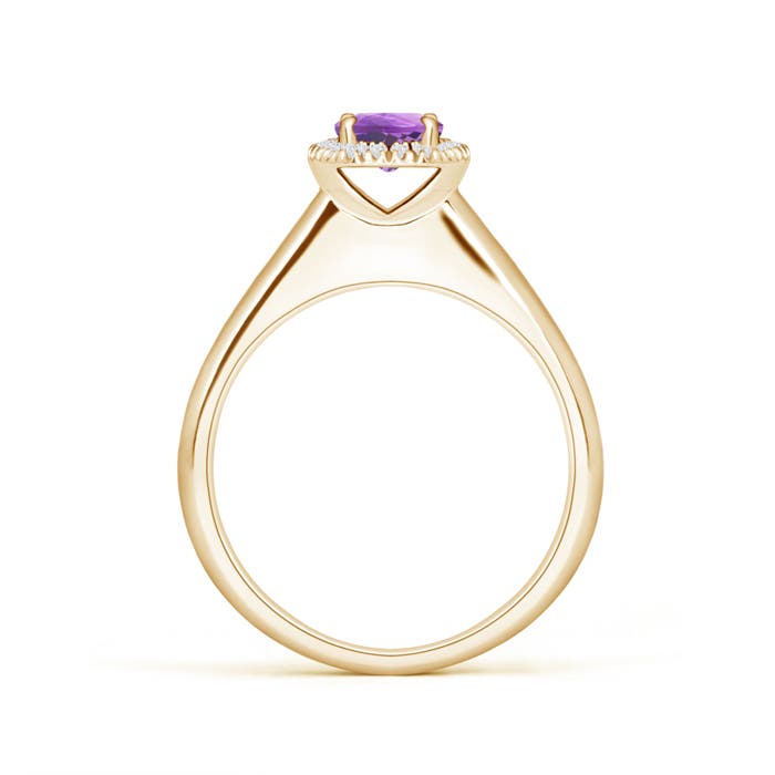 A - Amethyst / 0.53 CT / 14 KT Yellow Gold