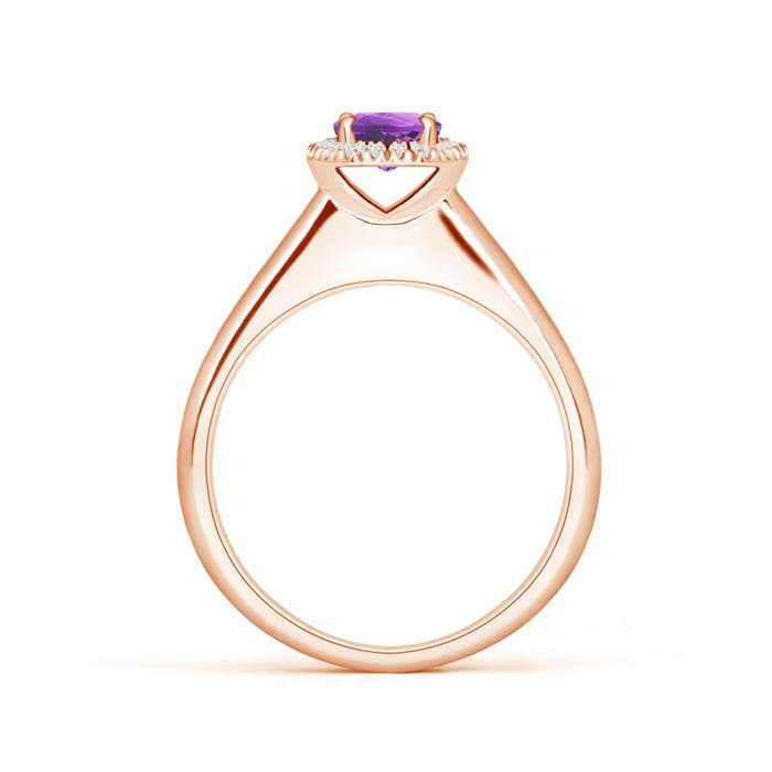 AA - Amethyst / 0.53 CT / 14 KT Rose Gold