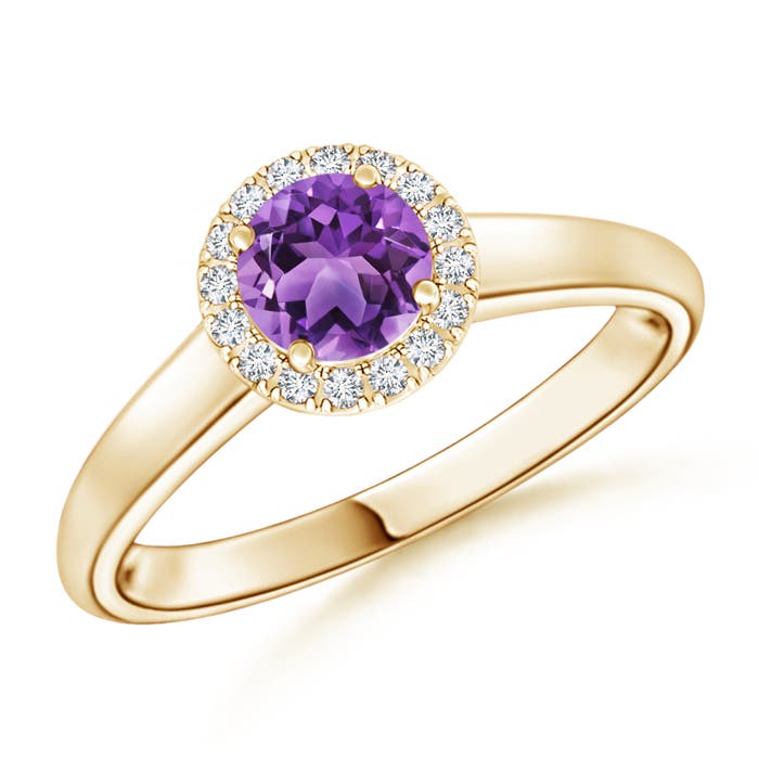 AA - Amethyst / 0.53 CT / 14 KT Yellow Gold