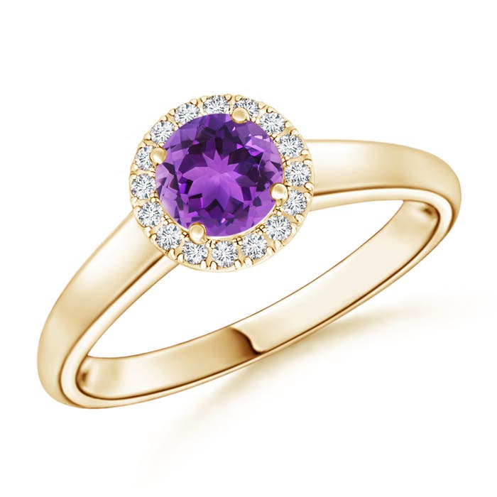 AAA - Amethyst / 0.53 CT / 14 KT Yellow Gold