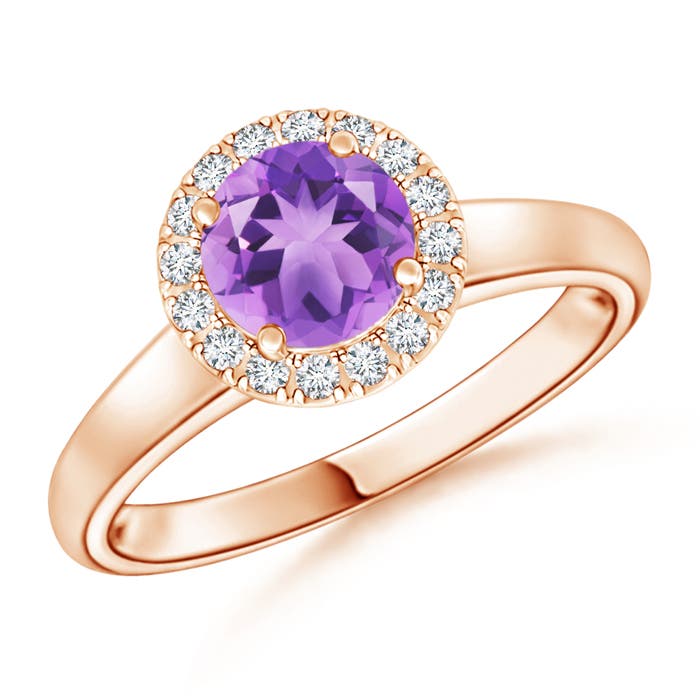 A - Amethyst / 0.9 CT / 14 KT Rose Gold