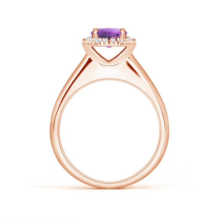 A - Amethyst / 0.9 CT / 14 KT Rose Gold