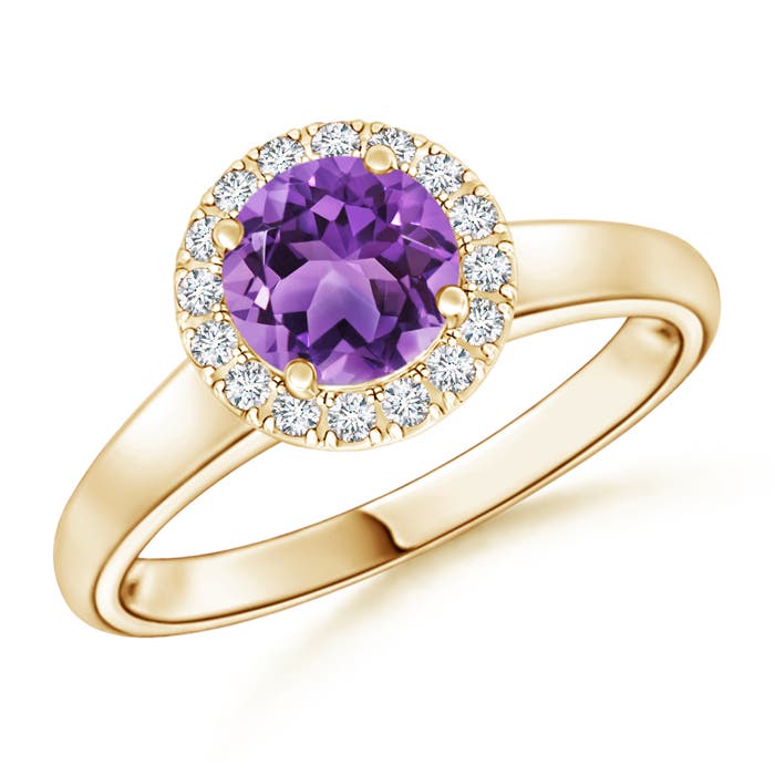 AA - Amethyst / 0.9 CT / 14 KT Yellow Gold