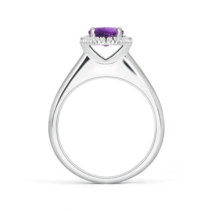 AAA - Amethyst / 0.9 CT / 14 KT White Gold