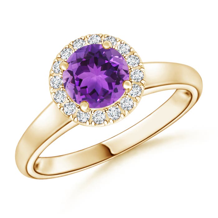 AAA - Amethyst / 0.9 CT / 14 KT Yellow Gold