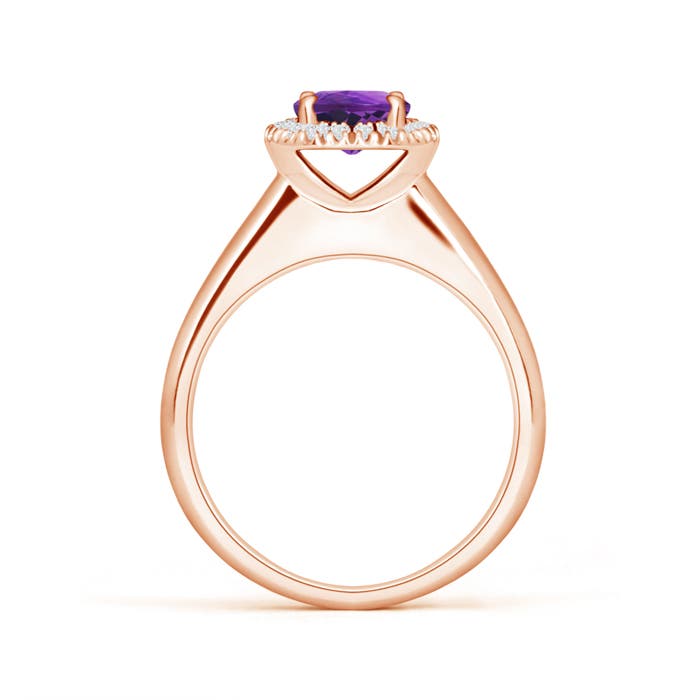 AAAA - Amethyst / 0.9 CT / 14 KT Rose Gold