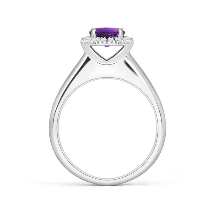 AAAA - Amethyst / 0.9 CT / 14 KT White Gold