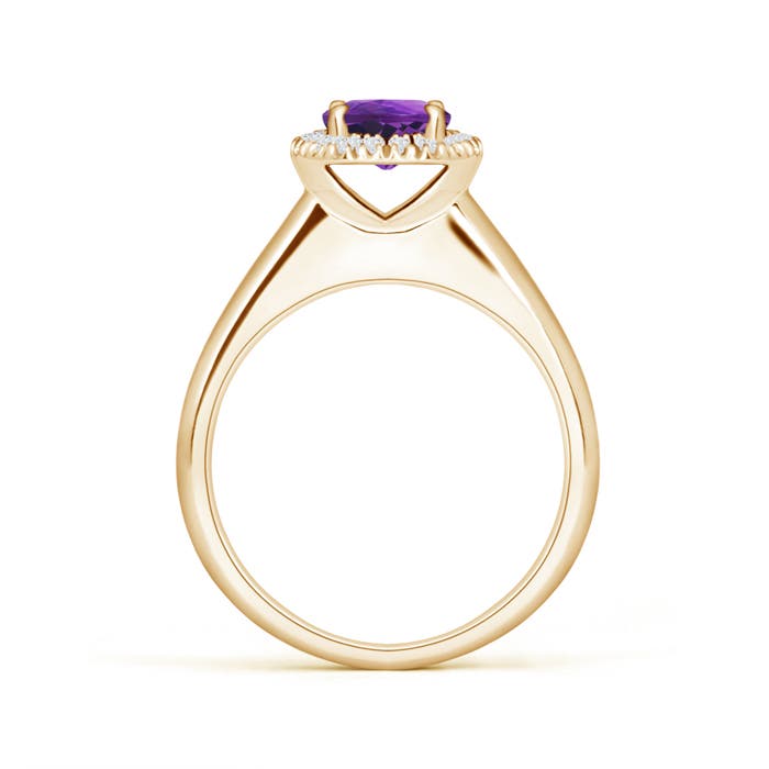 AAAA - Amethyst / 0.9 CT / 14 KT Yellow Gold