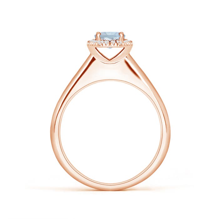 A - Aquamarine / 0.48 CT / 14 KT Rose Gold