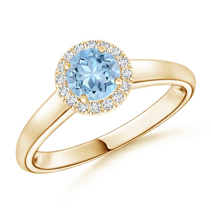 AAA - Aquamarine / 0.48 CT / 14 KT Yellow Gold