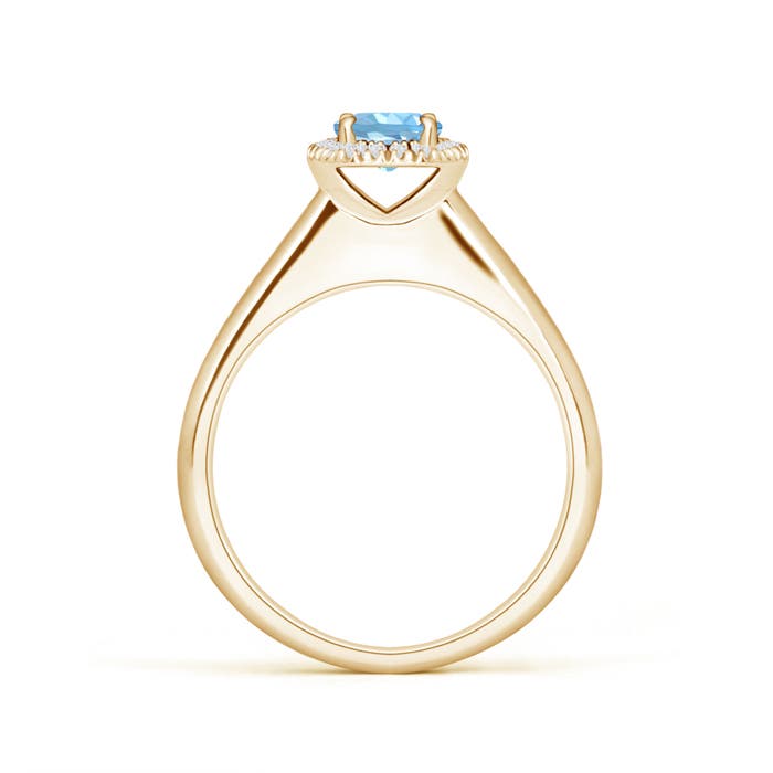 AAAA - Aquamarine / 0.48 CT / 14 KT Yellow Gold