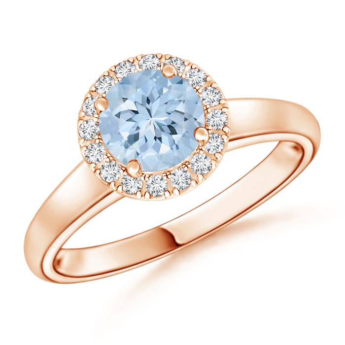 AA - Aquamarine / 0.82 CT / 14 KT Rose Gold