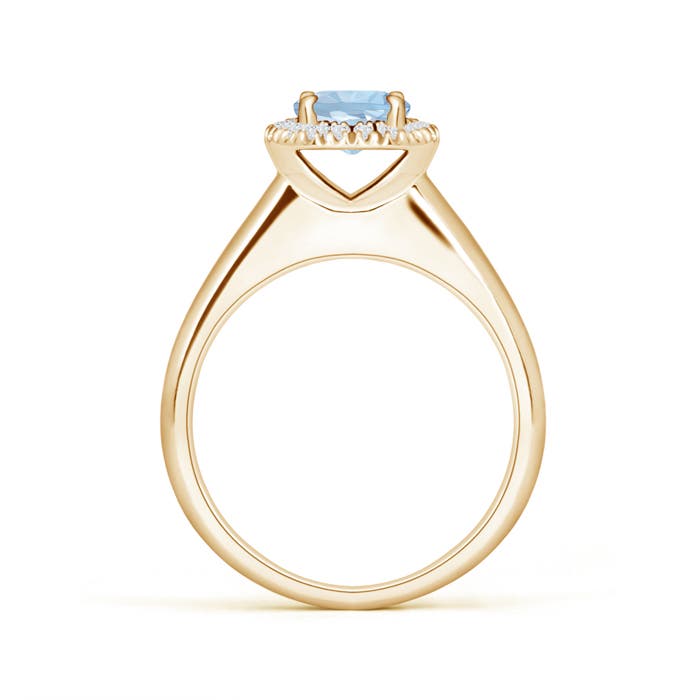 AA - Aquamarine / 0.82 CT / 14 KT Yellow Gold