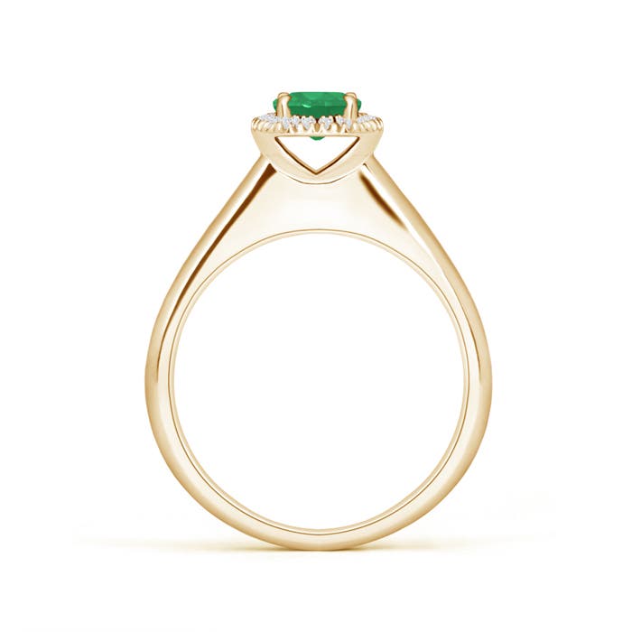 A - Emerald / 0.53 CT / 14 KT Yellow Gold