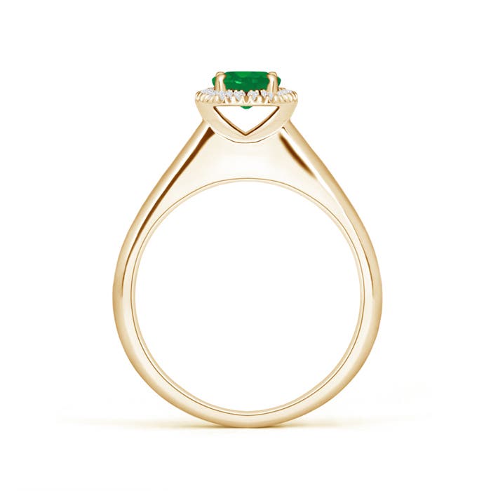 AA - Emerald / 0.53 CT / 14 KT Yellow Gold