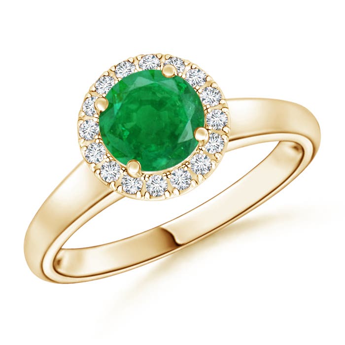 AA - Emerald / 0.85 CT / 14 KT Yellow Gold