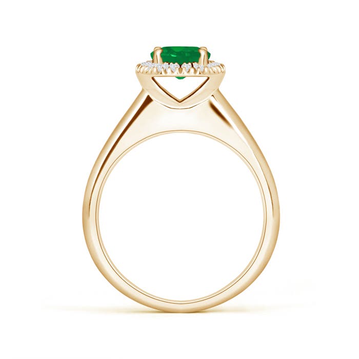 AA - Emerald / 0.85 CT / 14 KT Yellow Gold