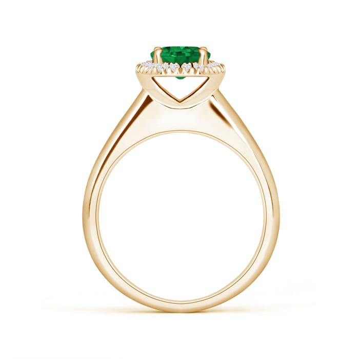 AAA - Emerald / 0.85 CT / 14 KT Yellow Gold