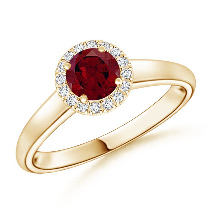 AA - Garnet / 0.68 CT / 14 KT Yellow Gold