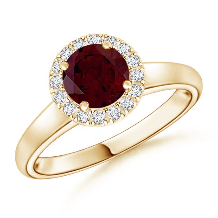 A - Garnet / 1.1 CT / 14 KT Yellow Gold