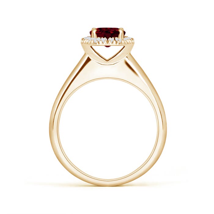 A - Garnet / 1.1 CT / 14 KT Yellow Gold