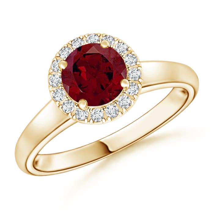 AA - Garnet / 1.1 CT / 14 KT Yellow Gold