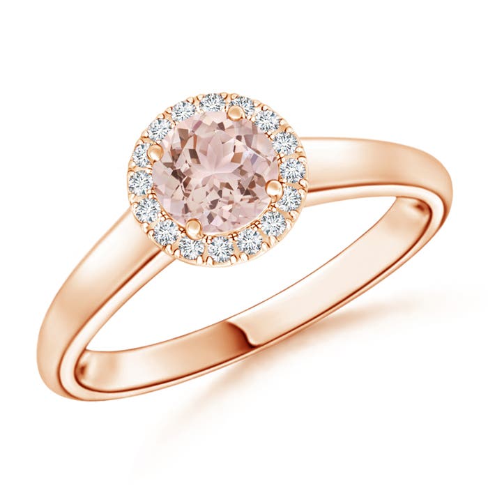 AAA - Morganite / 0.5 CT / 14 KT Rose Gold