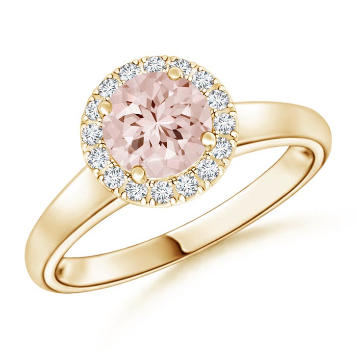 AA - Morganite / 0.8 CT / 14 KT Yellow Gold