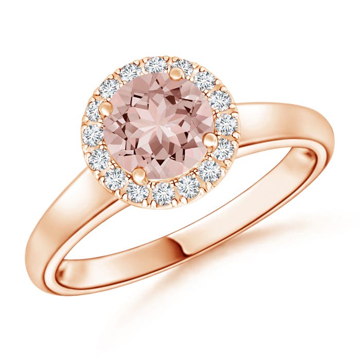 AAAA - Morganite / 0.8 CT / 14 KT Rose Gold