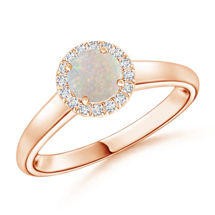 AA - Opal / 0.41 CT / 14 KT Rose Gold