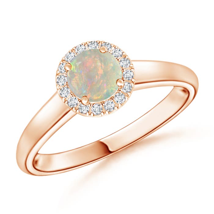 AAAA - Opal / 0.41 CT / 14 KT Rose Gold