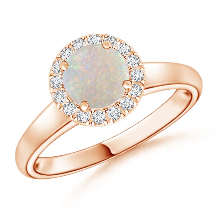 AA - Opal / 0.6 CT / 14 KT Rose Gold