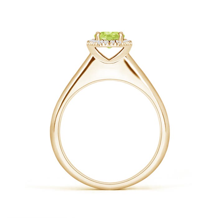 A - Peridot / 0.63 CT / 14 KT Yellow Gold