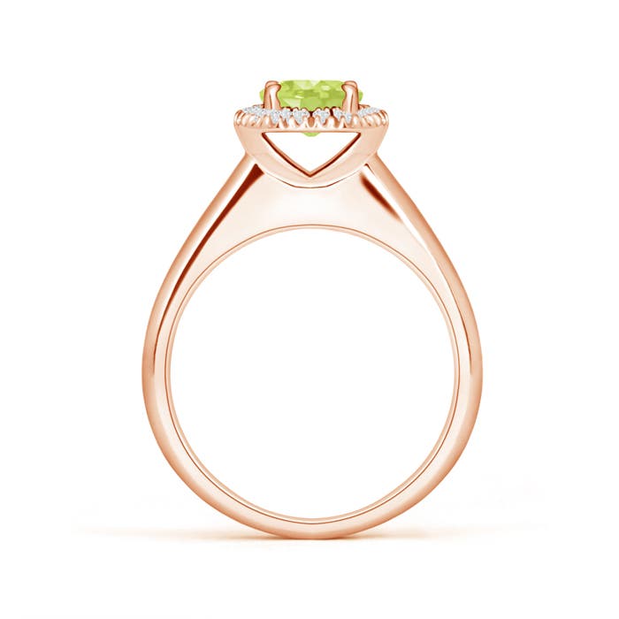 A - Peridot / 1.05 CT / 14 KT Rose Gold