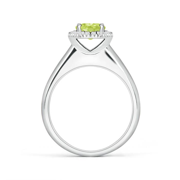 A - Peridot / 1.05 CT / 14 KT White Gold