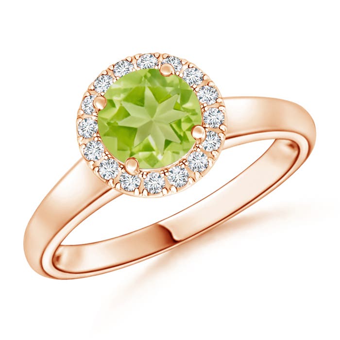 AA - Peridot / 1.05 CT / 14 KT Rose Gold