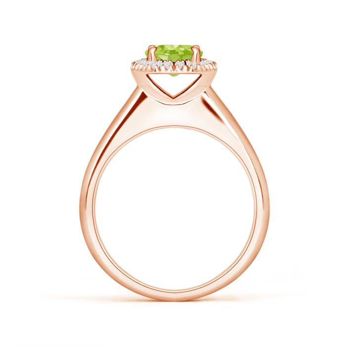 AA - Peridot / 1.05 CT / 14 KT Rose Gold